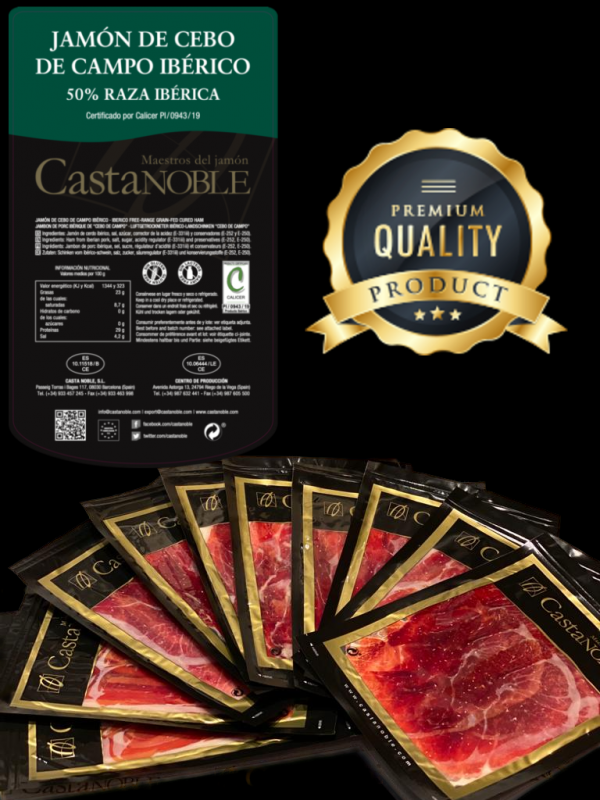 JAMON DE CEBO DE CAMPO IBERICO CASTANOBLE
