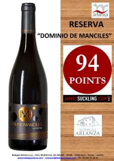 Rødvin Dominio de Manciles, Reserva